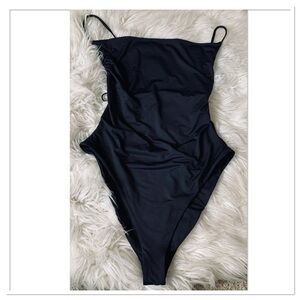 Dippin' Daisy's High Cut One Piece Swimsuit Black Size Large